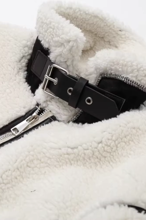Kate  Plush Biker Jacket on Sale - Image 3