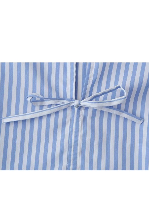 ’Ruby‘ Striped Lace-Up Top on Sale - Image 5