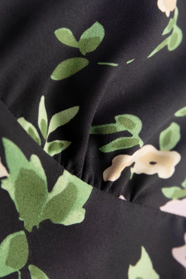 Zoey  Floral Printed Drawstring Sleeveless Dress Hot on Sale - Image 5