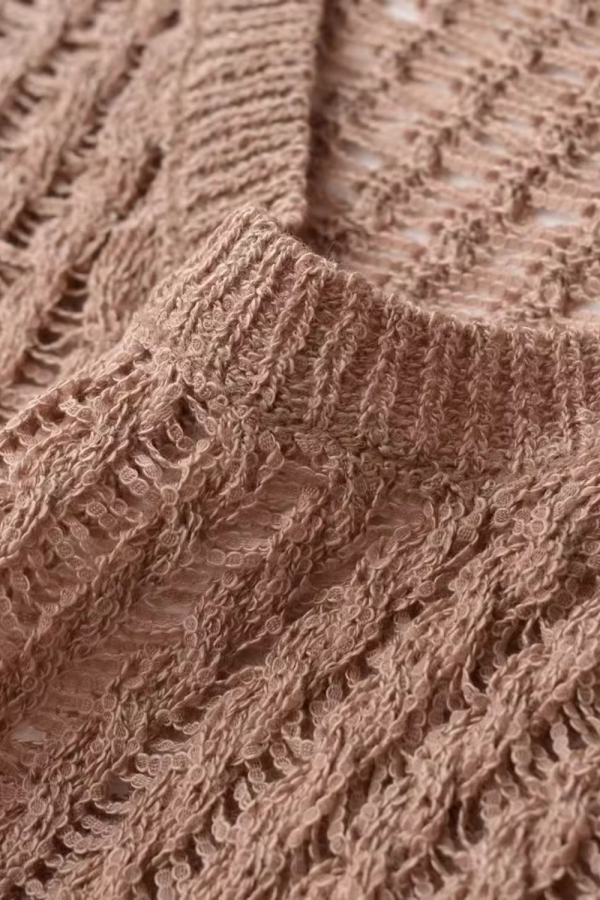 Elizabeth  Sleeveless Mesh Knitted Top For Cheap - Image 3