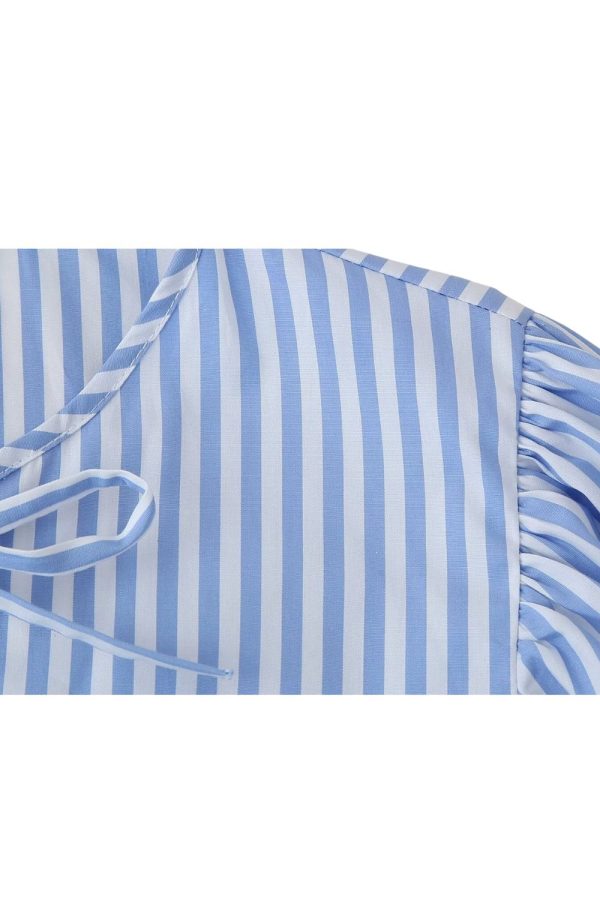 ’Ruby‘ Striped Lace-Up Top on Sale - Image 4