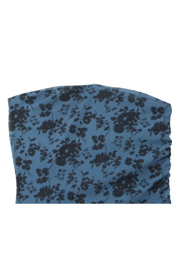 ‘Alice’ Black Floral Off-shoulder Bias Skirt For Discount - Image 3