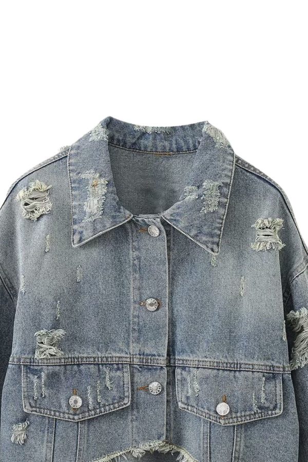 Paislee  Denim Short Jacket For Discount - Image 3