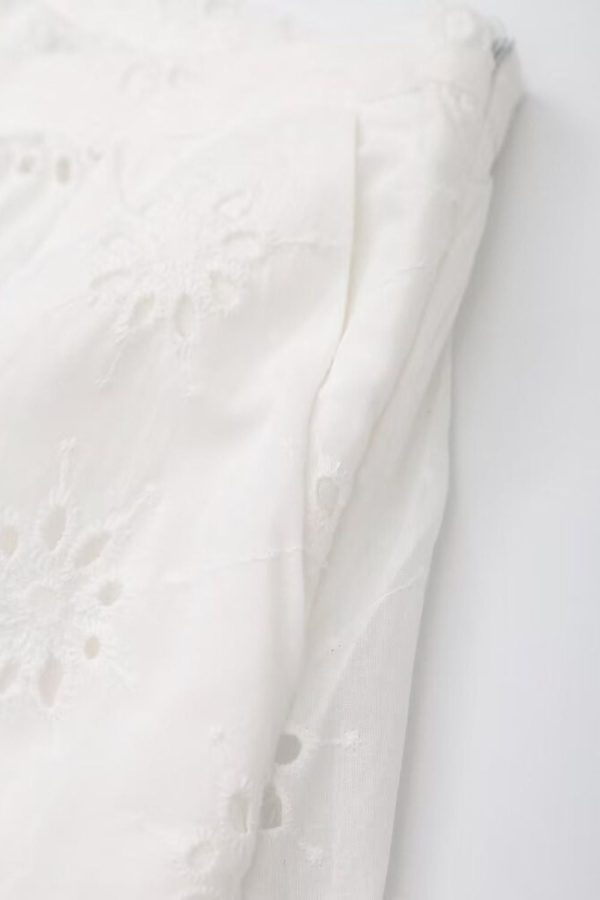 Georgia  Simple Hollow Embroidered Skirt Fashion - Image 5