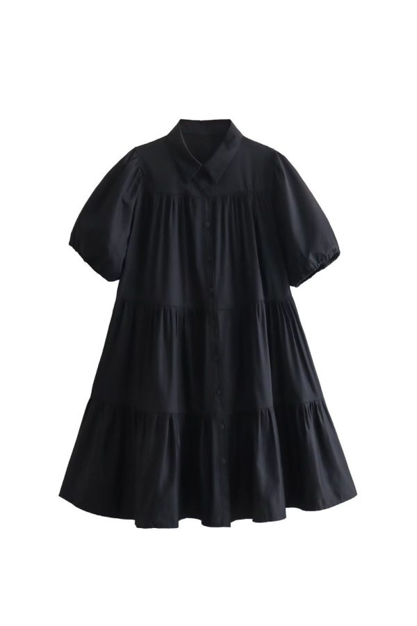 ‘Madison’ Wide Swing Bubble Sleeve Mini Dress Online Hot Sale - Image 2