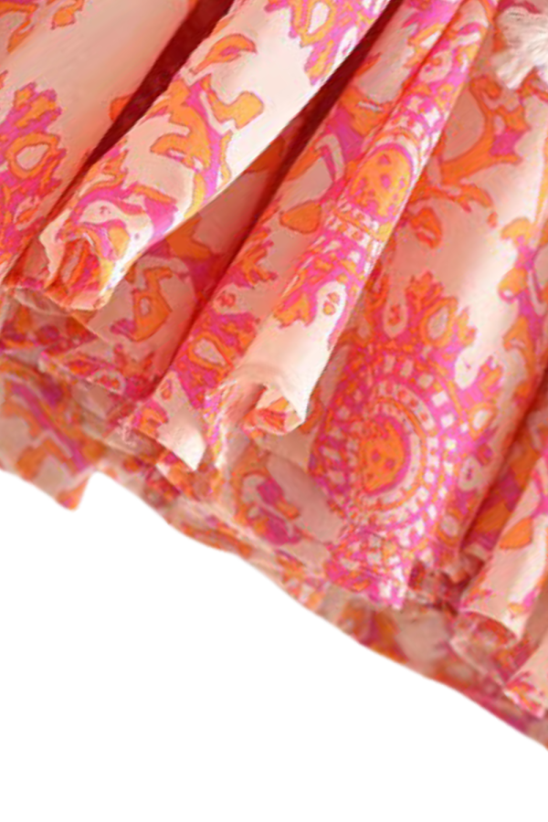Miriam  Long Sleeved Printed Collared Mini Dress Online - Image 3