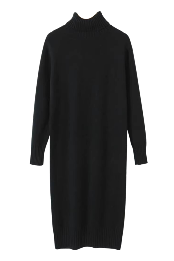 Raine  Turtleneck Knitted Pullover Sweater Dress (3 Colors) Online - Image 3