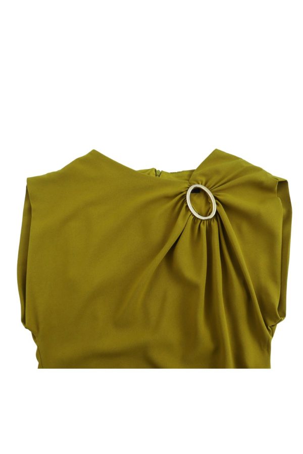 Scarlett  Bodycon Gold Trimmed Bandage Dress Online Hot Sale - Image 3