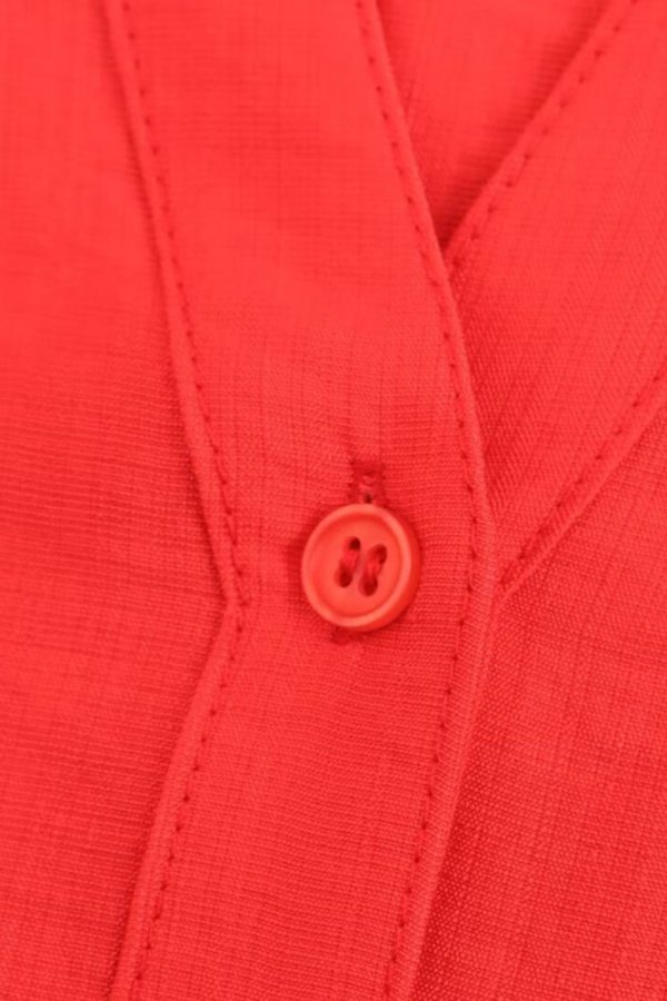 ‘Poppy’ V-neck Embroidered Long Sleeve Top Online Sale - Image 5