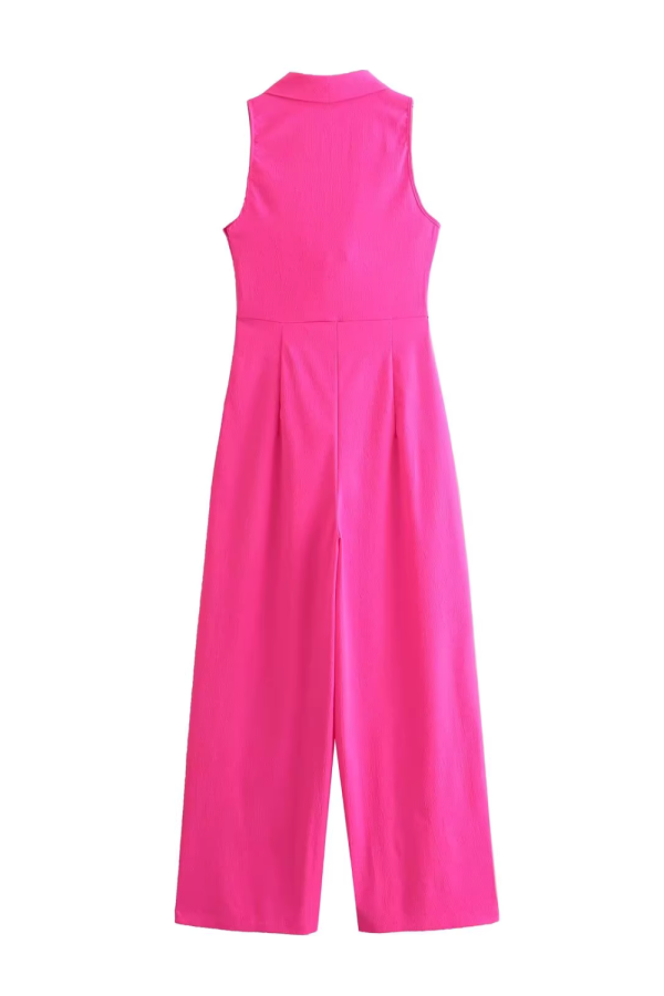 Ivanna  Sleeveless Tie-front Jumpsuit Fashion - Image 2