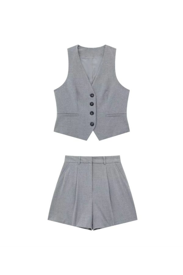 Isabelle  Sleeveless V-neck Top &  Shorts (Sold Separately) For Cheap