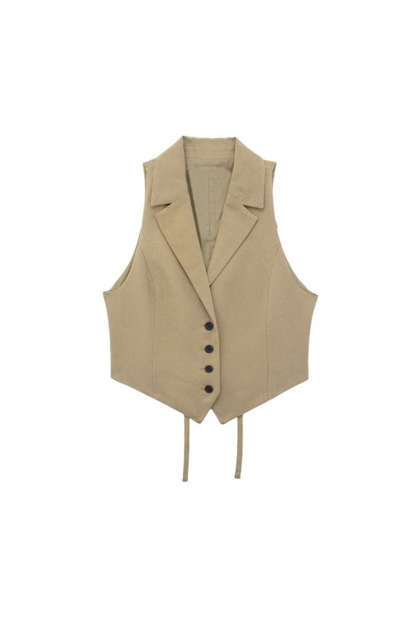 ‘Varvara’ Backless Vest Top &  Midi Skirt  Bottom (Sold Separately) For Discount - Image 2