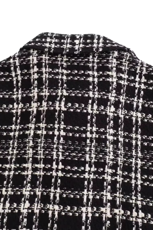 Davina  Tweed Plaid Shirt Jacket on Sale - Image 3