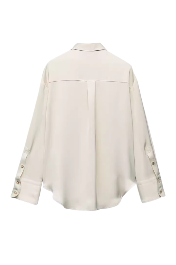Riley  Silk Satin Loose Shirt Sale - Image 2