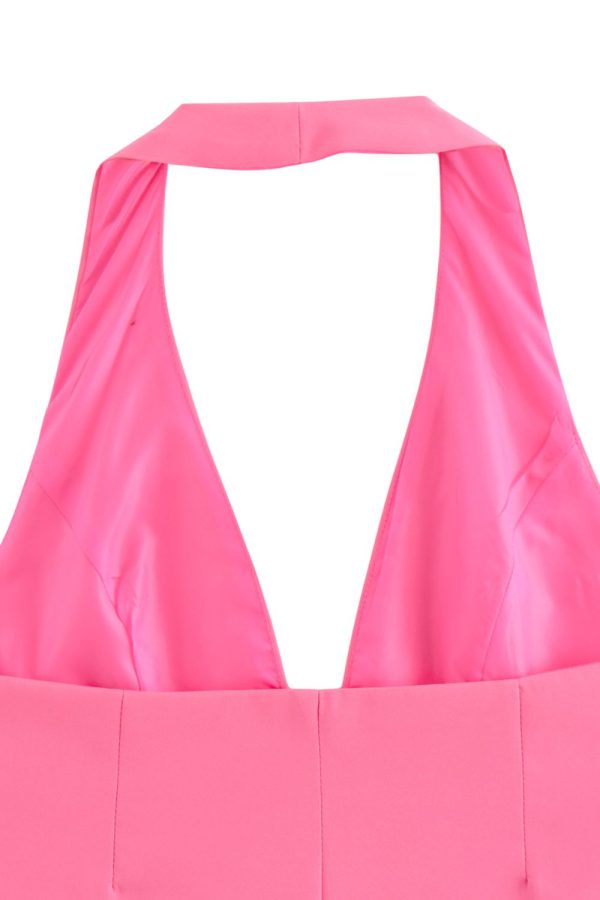 ‘Isla’ Button-up Camisole Halterneck Top For Sale - Image 5