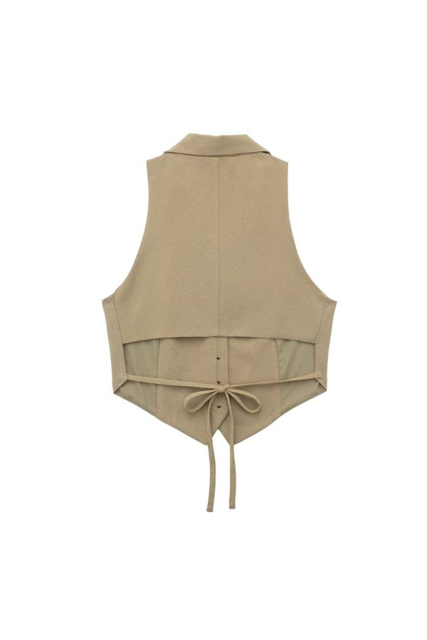 ‘Varvara’ Backless Vest Top &  Midi Skirt  Bottom (Sold Separately) For Discount - Image 3