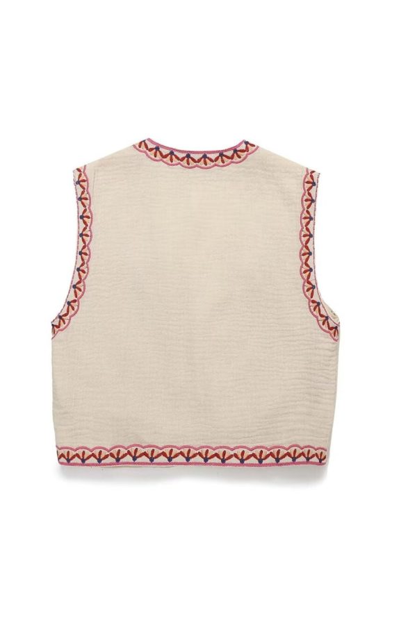 Ruby  Short Embroidered Tank Top Sale - Image 2