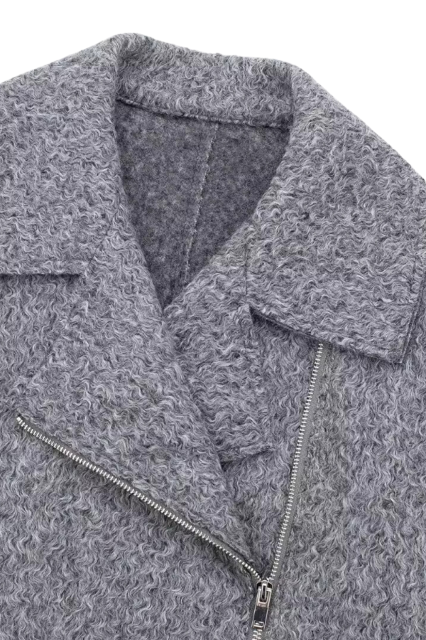 Marlene  Long-Sleeved  Asymmetrical Zipper Jacket For Cheap - Image 4