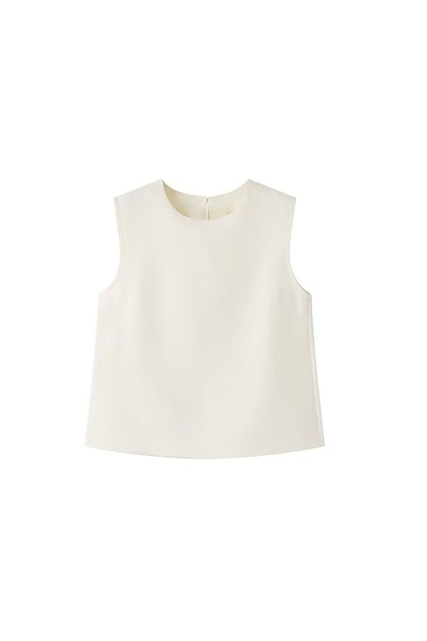 ‘Ruby’ Sleeveless Vest Top & Skirt Set Supply - Image 4