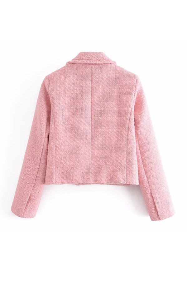 Aria  Chic Casual Tweed Short Jacket For Cheap - Image 5