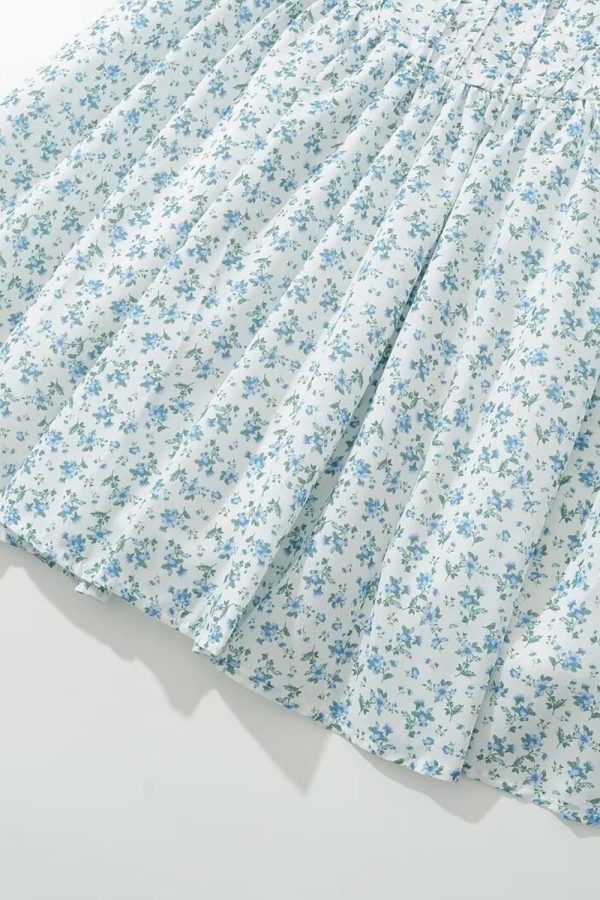 Hannah  Simple Mesh Patchwork Floral Print Dress Discount - Image 4