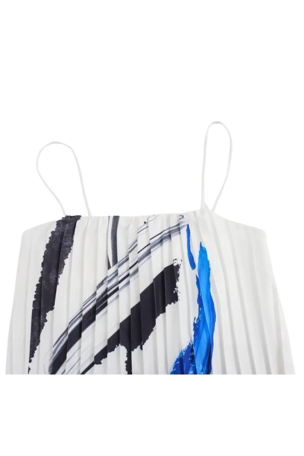 ‘Poppy’ Ruched Halterneck Ruffle Dress For Cheap - Image 4