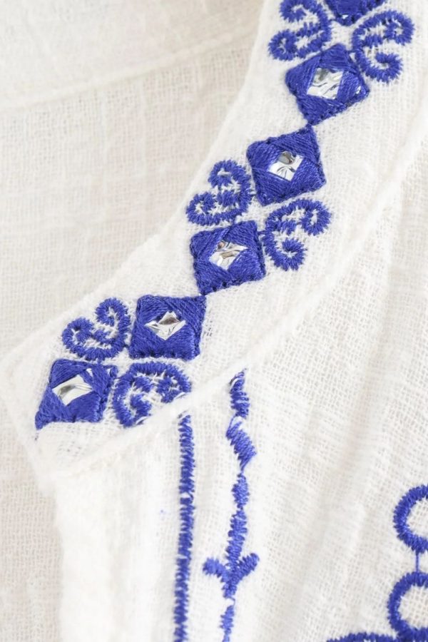 Ellie  Embroidered Long Sleeve Shirt Cheap - Image 5