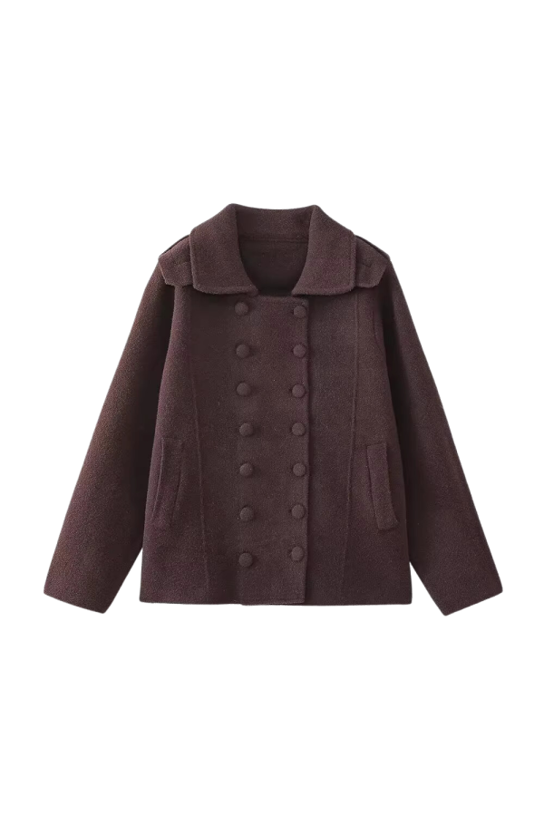 Stacey  Double-Breasted Collared Jacket (3 Colors) Sale