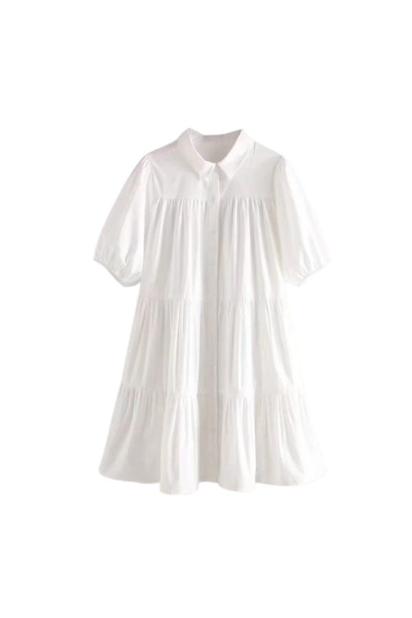 ‘Madison’ Wide Swing Bubble Sleeve Mini Dress Online Hot Sale - Image 3