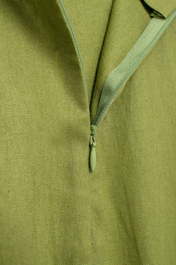 ‘Zoe’ Pleated Green Incorrect Mid-Length Skirt Online Hot Sale - Image 5