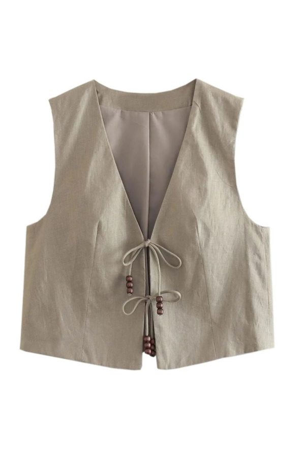 Isabelle   Beaded  Vest & Wide Leg Pants Set (Sold Separately) Hot on Sale - Image 2