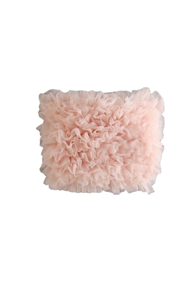 ‘Alyona’ Pink Knitted Corset Top For Discount
