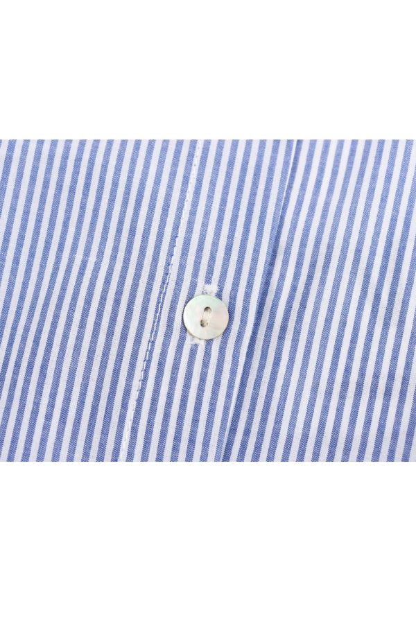 Imogen  Hollow Embroidered Striped Shirt Cheap - Image 5