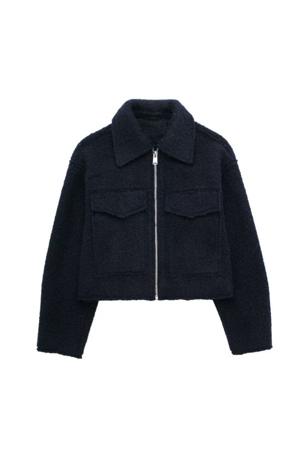 Harper  Cropped Jacket Coat Fashion - Image 2