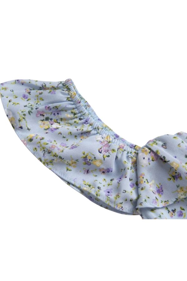 Daisy  Short Sleeve Printed Dress For Sale - Image 4