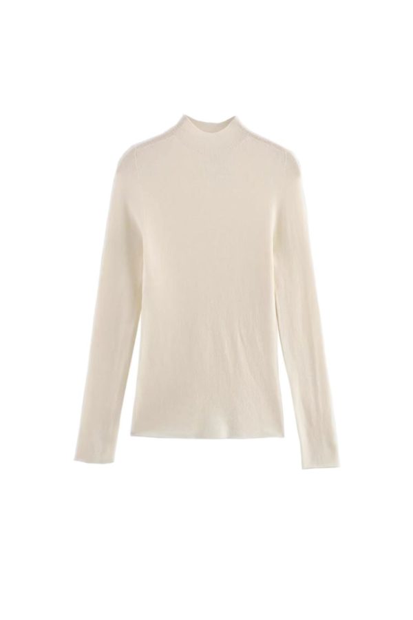 Brooke  Solid-Color Crewneck Knit Base Layer Top Online Hot Sale - Image 4