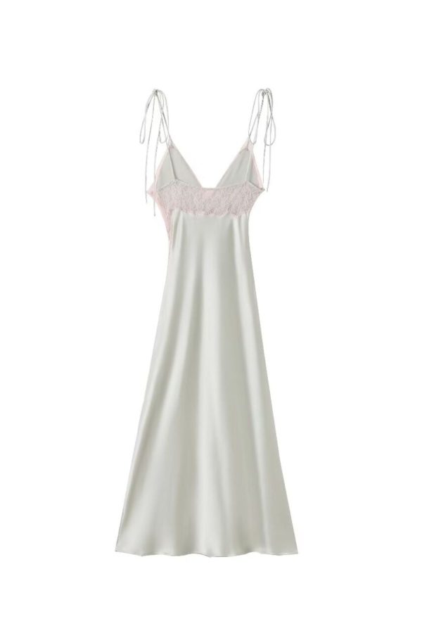 Jessica  Butterfly Bow Lace Satin Dress Fashion - Image 2