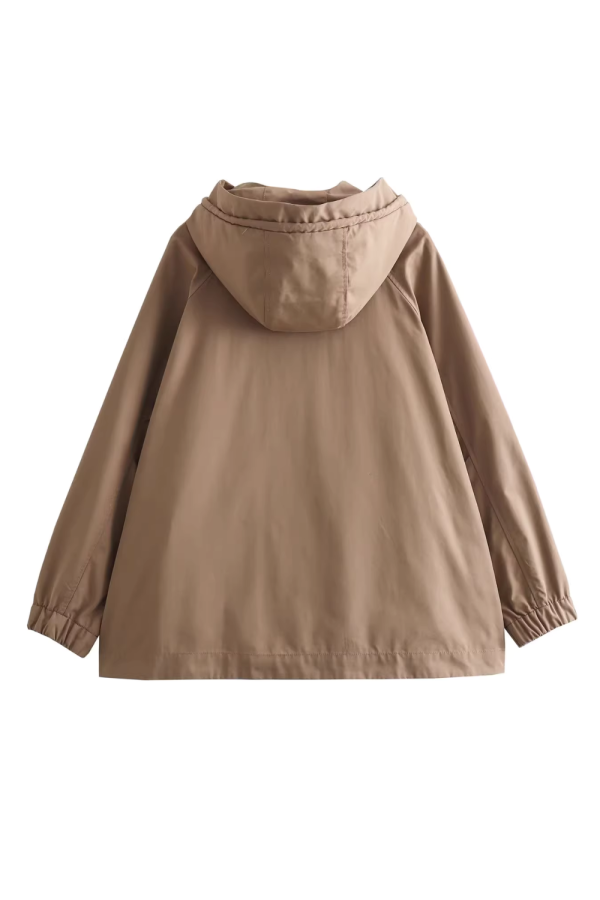 Jackie  Hooded Button-Up Parka Jacket Hot on Sale - Image 2