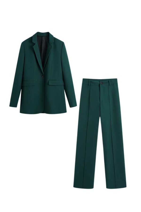 Aubree  Casual Blazer Jacket & Straight Pants (Sold Separately) on Sale