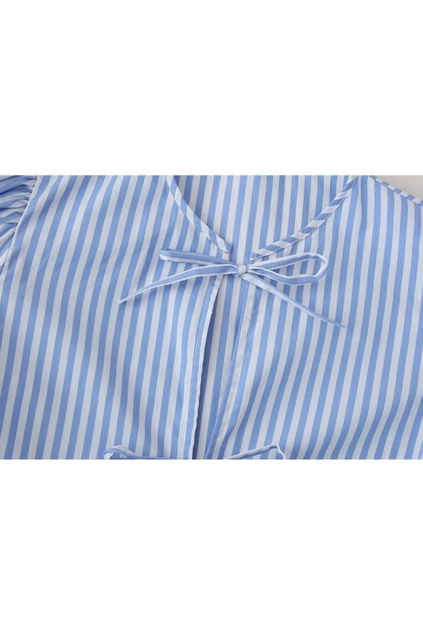 ’Ruby‘ Striped Lace-Up Top on Sale - Image 3