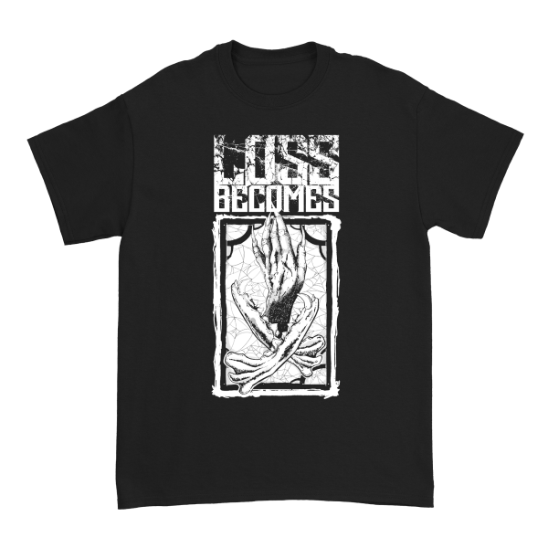 Loss Becomes - Broken Mirror Black T-Shirt Cheap